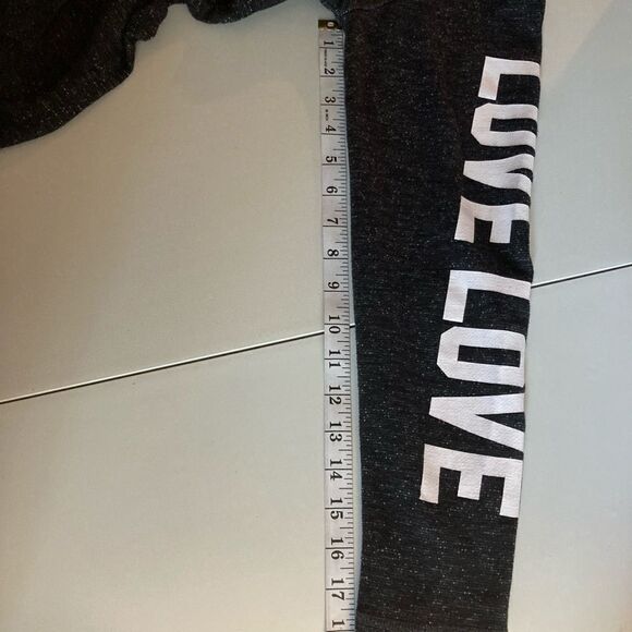 LOVE 7, Sweatshirt, Black marbled,Size S, - Picture 6 of 12